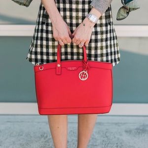 Henri Bendel Red West 57th Bag